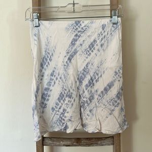 Tye dye flowy mini skirt